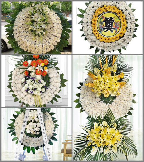广东东莞市道滘镇大鱼沙村花圈速递